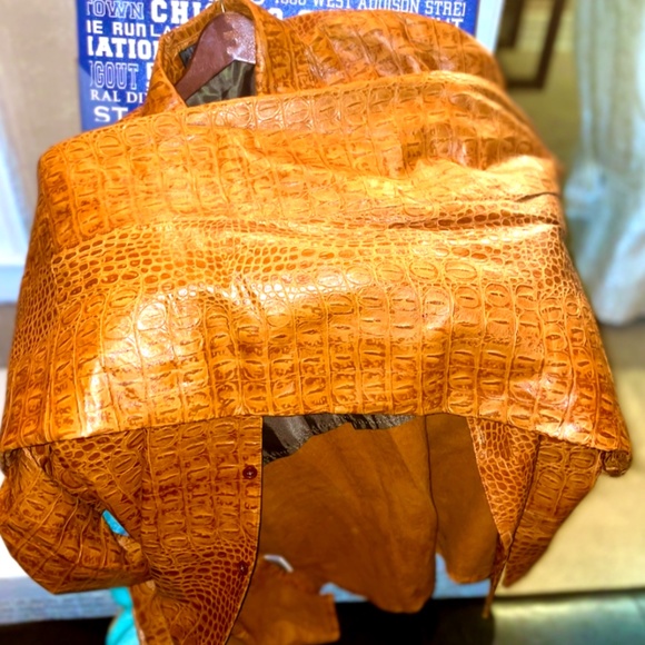 MISSANI LE COLLEZIONI Embossed Antique Naked Lambskin Suit SZ 3XL (NEW) - Picture 7 of 16